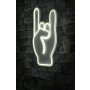 WALLXPERT Dekorativna plastična LED rasveta Rock N Roll Sign White - slika 2