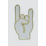 WALLXPERT Dekorativna plastična LED rasveta Rock N Roll Sign Yellow - slika 3