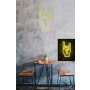 WALLXPERT Dekorativna plastična LED rasveta Rock N Roll Sign Yellow - slika 1