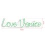 WALLXPERT Dekorativna plastična LED rasveta Love Venice Green - slika 3