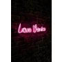 WALLXPERT Dekorativna plastična LED rasveta Love Venice Pink - slika 2