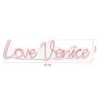 WALLXPERT Dekorativna plastična LED rasveta Love Venice Pink - slika 4
