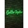 WALLXPERT Dekorativna plastična LED rasveta Better Together Green - slika 1