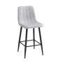 ANJI FURNITURE Barska stolica BC 1723 - svetlo siva - slika 1