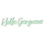 WALLXPERT Dekorativna plastična LED rasveta Hello Gorgeous Green - slika 4