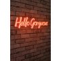 WALLXPERT Dekorativna plastična LED rasveta Hello Gorgeous Red - slika 2