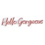 WALLXPERT Dekorativna plastična LED rasveta Hello Gorgeous Red - slika 4