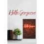 WALLXPERT Dekorativna plastična LED rasveta Hello Gorgeous Red - slika 1