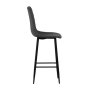 ANJI FURNITURE Barska stolica BC 812 - tamno siva - slika 5