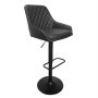 ANJI FURNITURE Barska stolica 620158 - tamno siva - slika 1