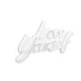 WALLXPERT Dekorativna plastična LED rasveta Love Yourself White - slika 2