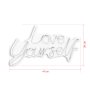 WALLXPERT Dekorativna plastična LED rasveta Love Yourself White - slika 3