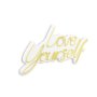WALLXPERT Dekorativna plastična LED rasveta Love Yourself Yellow - slika 2