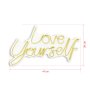 WALLXPERT Dekorativna plastična LED rasveta Love Yourself Yellow - slika 3