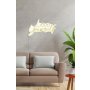 WALLXPERT Dekorativna plastična LED rasveta Love Yourself Yellow - slika 1