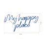 WALLXPERT Dekorativna plastična LED rasveta My Happy Place Blue - slika 3