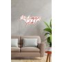 WALLXPERT Dekorativna plastična LED rasveta My Happy Place Red - slika 2