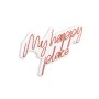 WALLXPERT Dekorativna plastična LED rasveta My Happy Place Red - slika 3