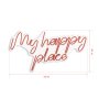WALLXPERT Dekorativna plastična LED rasveta My Happy Place Red - slika 4