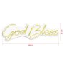 WALLXPERT Dekorativna plastična LED rasveta God Bless Yellow - slika 3