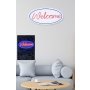 WALLXPERT Dekorativna plastična LED rasveta Welcome Blue Pink - slika 2