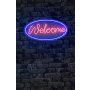 WALLXPERT Dekorativna plastična LED rasveta Welcome Blue Pink - slika 1