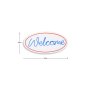 WALLXPERT Dekorativna plastična LED rasveta Welcome Red Blue - slika 3