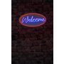 WALLXPERT Dekorativna plastična LED rasveta Welcome Red Blue - slika 1