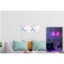 WALLXPERT Dekorativna plastična LED rasveta Tic Tac Toe XoXo Blue - slika 2