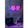 WALLXPERT Dekorativna plastična LED rasveta Tic Tac Toe XoXo Blue - slika 1