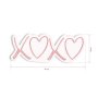 WALLXPERT Dekorativna plastična LED rasveta Tic Tac Toe XoXo Pink - slika 4