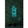 WALLXPERT Dekorativna plastična LED rasveta Muhammed Ali Blue - slika 3