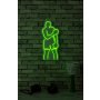 WALLXPERT Dekorativna plastična LED rasveta Muhammed Ali Green - slika 1