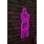 WALLXPERT Dekorativna plastična LED rasveta Muhammed Ali Pink - slika 1