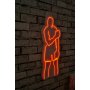 WALLXPERT Dekorativna plastična LED rasveta Muhammed Ali Red - slika 1