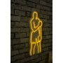 WALLXPERT Dekorativna plastična LED rasveta Muhammed Ali Yellow - slika 1