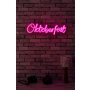 WALLXPERT Dekorativna plastična LED rasveta Oktoberfest Pink - slika 1