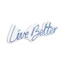 WALLXPERT Dekorativna plastična LED rasveta Live Better Blue - slika 2