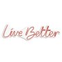 WALLXPERT Dekorativna plastična LED rasveta Live Better Red - slika 3