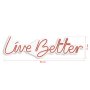 WALLXPERT Dekorativna plastična LED rasveta Live Better Red - slika 4