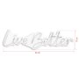 WALLXPERT Dekorativna plastična LED rasveta Live Better White - slika 3