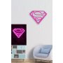 WALLXPERT Dekorativna plastična LED rasveta Superman Pink - slika 2