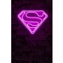WALLXPERT Dekorativna plastična LED rasveta Superman Pink - slika 1