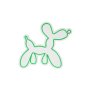 WALLXPERT Dekorativna plastična LED rasveta Balloon Dog Green - slika 3