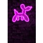 WALLXPERT Dekorativna plastična LED rasveta Balloon Dog Pink - slika 1