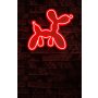 WALLXPERT Dekorativna plastična LED rasveta Balloon Dog Red - slika 1