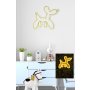 WALLXPERT Dekorativna plastična LED rasveta Balloon Dog Yellow - slika 2