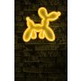 WALLXPERT Dekorativna plastična LED rasveta Balloon Dog Yellow - slika 1