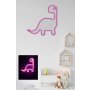 WALLXPERT Dekorativna plastična LED rasveta Dino the Dinosaur Pink - slika 2