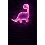 WALLXPERT Dekorativna plastična LED rasveta Dino the Dinosaur Pink - slika 1